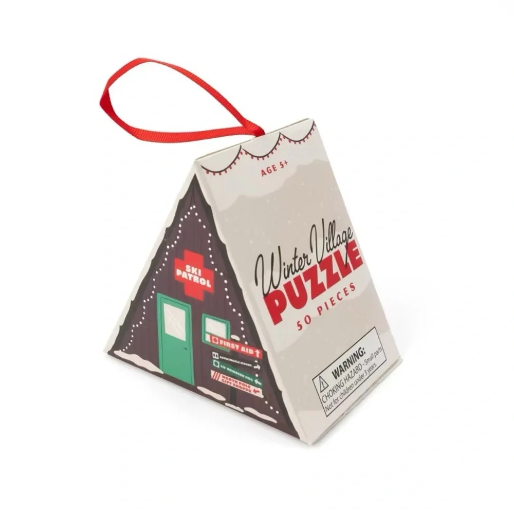 3 Target Bullseye Puzzle Ornaments